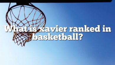 What is xavier ranked in basketball?