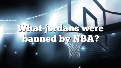 What jordans were banned by NBA?