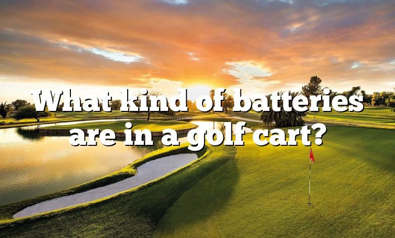 What kind of batteries are in a golf cart?