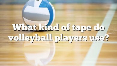 What kind of tape do volleyball players use?