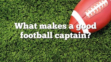 What makes a good football captain?