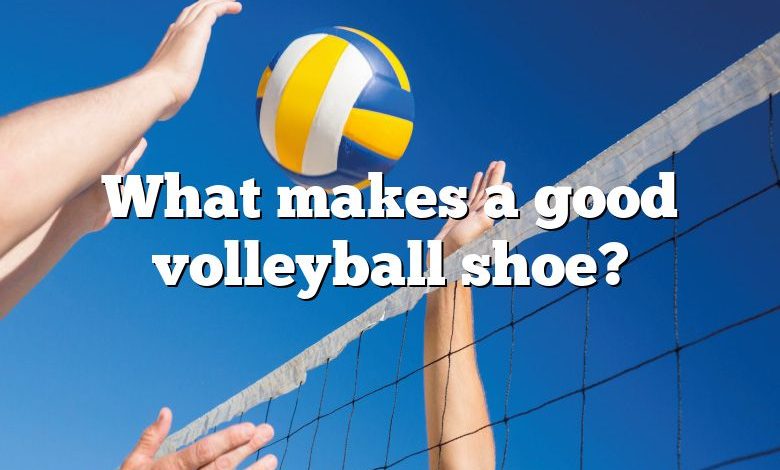 What makes a good volleyball shoe?