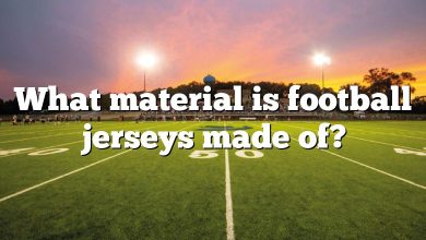 What material is football jerseys made of?