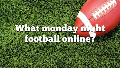 What monday night football online?
