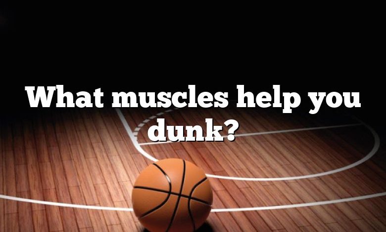 What muscles help you dunk?