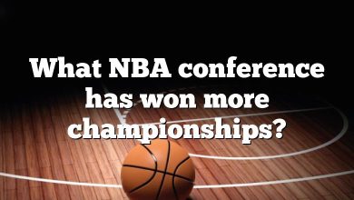 What NBA conference has won more championships?