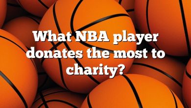 What NBA player donates the most to charity?