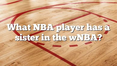 What NBA player has a sister in the wNBA?