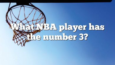 What NBA player has the number 3?