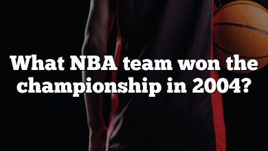 What NBA team won the championship in 2004?