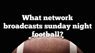 What network broadcasts sunday night football?