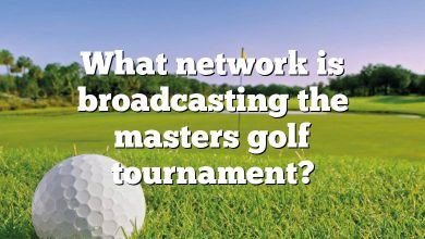 What network is broadcasting the masters golf tournament?