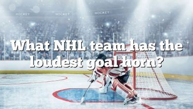 What NHL team has the loudest goal horn?