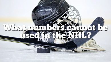 What numbers cannot be used in the NHL?