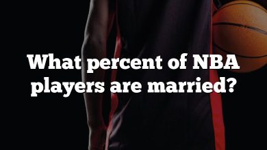 What percent of NBA players are married?