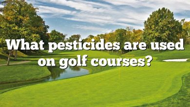 What pesticides are used on golf courses?