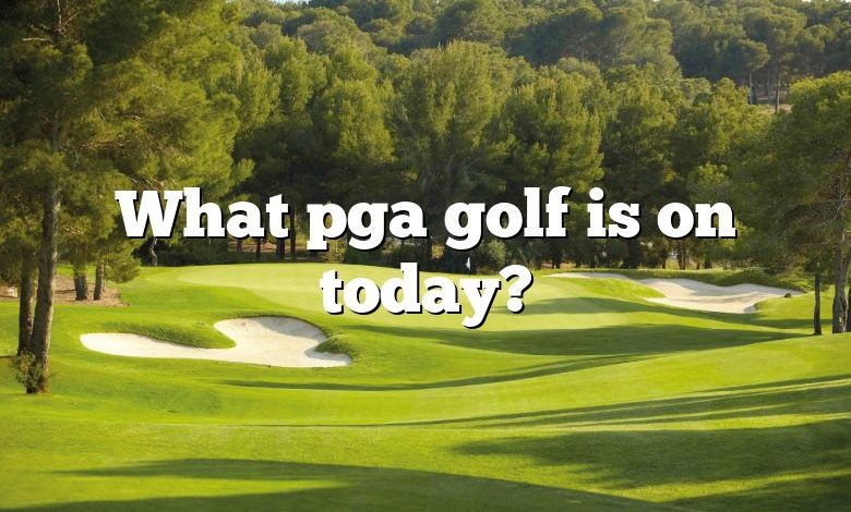 What pga golf is on today?