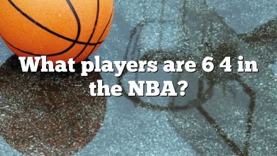 What players are 6 4 in the NBA?