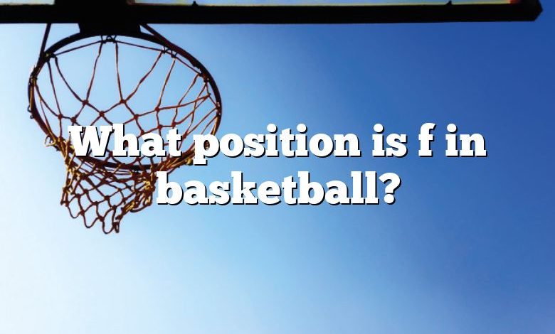 What position is f in basketball?