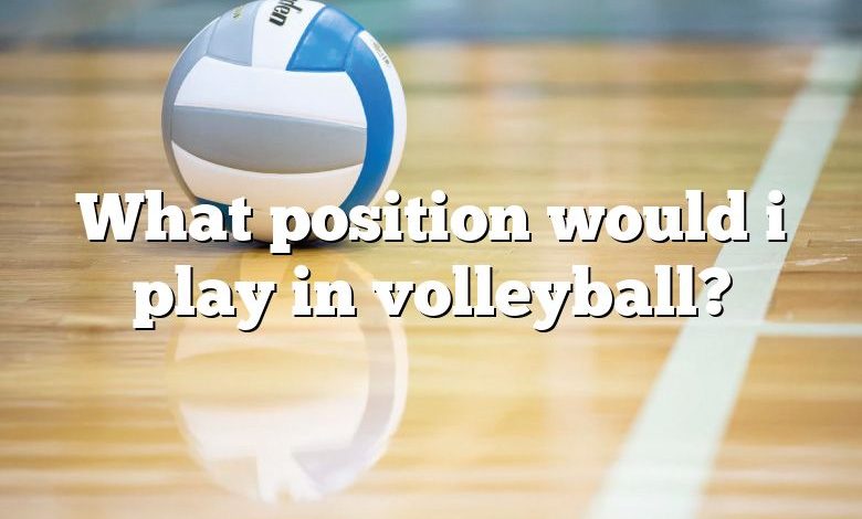 What position would i play in volleyball?