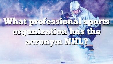 What professional sports organization has the acronym NHL?