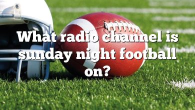 What radio channel is sunday night football on?