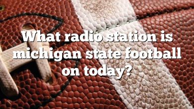 What radio station is michigan state football on today?