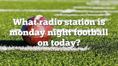What radio station is monday night football on today?