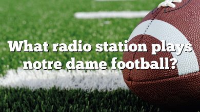 What radio station plays notre dame football?