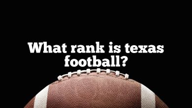 What rank is texas football?