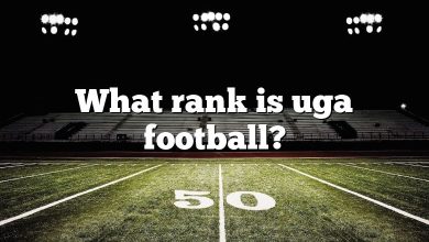 What rank is uga football?