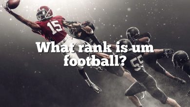 What rank is um football?