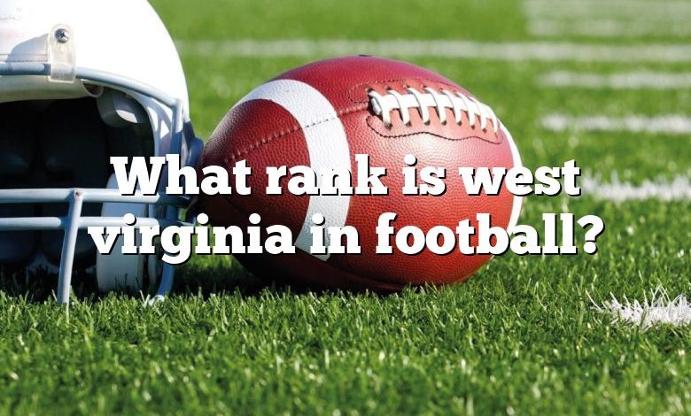 What rank is west virginia in football?