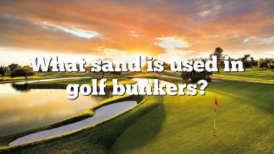 What sand is used in golf bunkers?