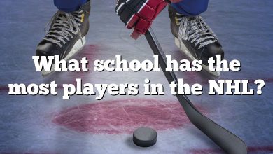 What school has the most players in the NHL?