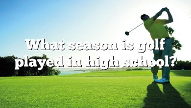 What season is golf played in high school?