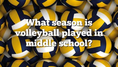 What season is volleyball played in middle school?