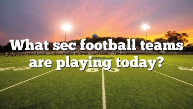 What sec football teams are playing today?