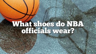 What shoes do NBA officials wear?