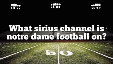 What sirius channel is notre dame football on?