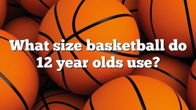 What size basketball do 12 year olds use?
