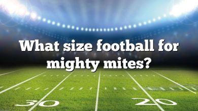 What size football for mighty mites?