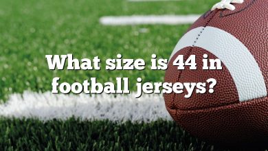 What size is 44 in football jerseys?