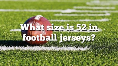 What size is 52 in football jerseys?