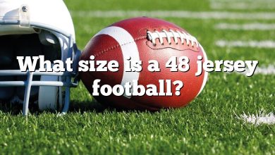 What size is a 48 jersey football?