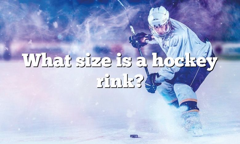 What size is a hockey rink?