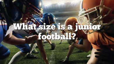 What size is a junior football?