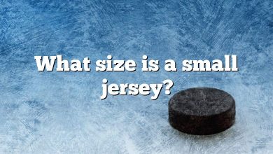 What size is a small jersey?