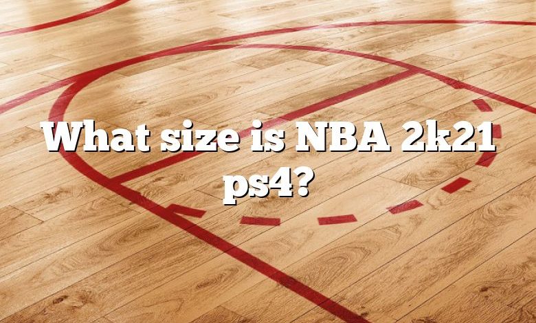 What size is NBA 2k21 ps4?