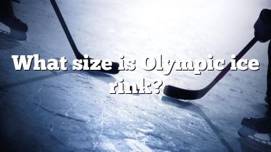 What size is Olympic ice rink?